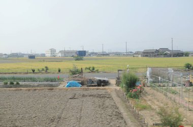 pencere görünümünden tren dışında Japonya