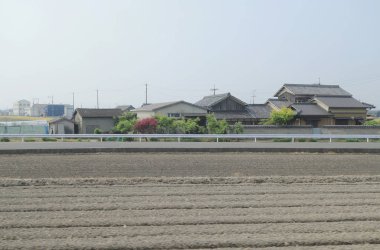 pencere görünümünden tren dışında Japonya