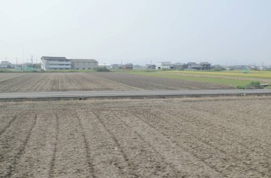 pencere görünümünden tren dışında Japonya