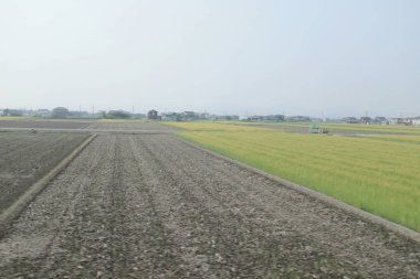 pencere görünümünden tren dışında Japonya