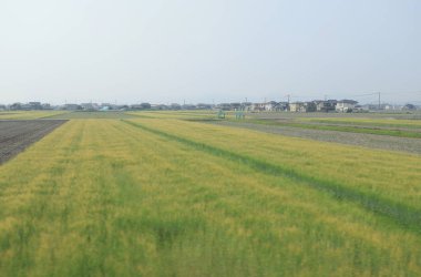 pencere görünümünden tren dışında Japonya