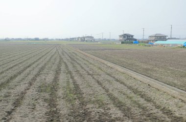 pencere görünümünden tren dışında Japonya