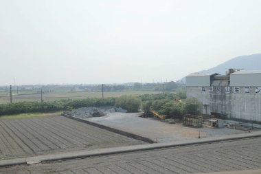 pencere görünümünden tren dışında Japonya