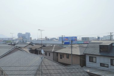 pencere görünümünden tren dışında Japonya