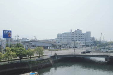 pencere görünümünden tren dışında Japonya