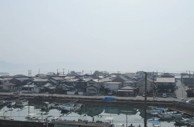 pencere görünümünden tren dışında Japonya