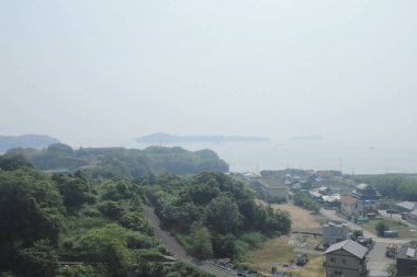 pencere görünümünden tren dışında Japonya