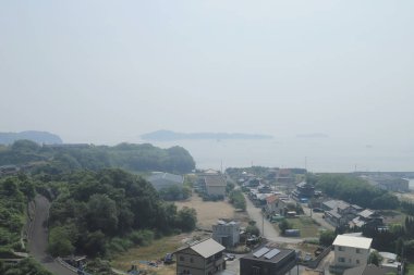 pencere görünümünden tren dışında Japonya