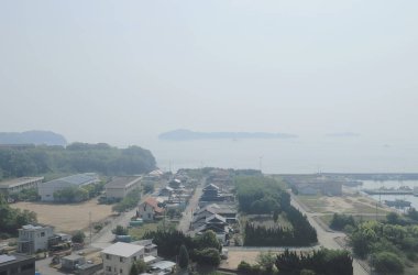 pencere görünümünden tren dışında Japonya