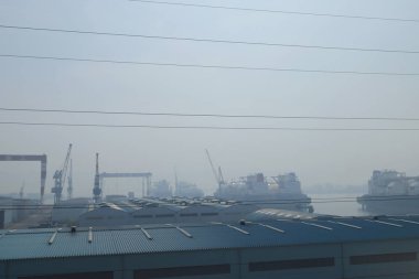 pencere görünümünden tren dışında Japonya