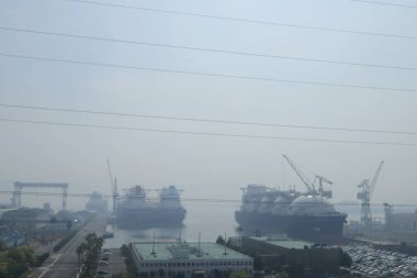 pencere görünümünden tren dışında Japonya