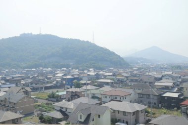 pencere görünümünden tren dışında Japonya