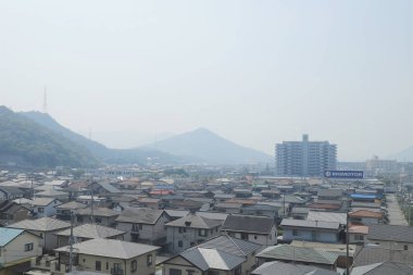 pencere görünümünden tren dışında Japonya