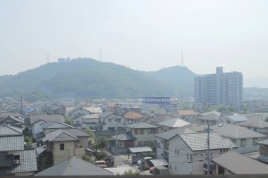pencere görünümünden tren dışında Japonya