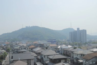 pencere görünümünden tren dışında Japonya