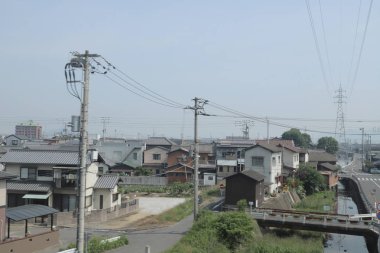 pencere görünümünden tren dışında Japonya