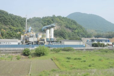 pencere görünümünden tren dışında Japonya