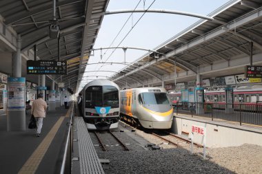 pencere görünümünden tren dışında Japonya