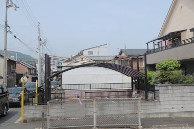 pencere görünümünden tren dışında Japonya