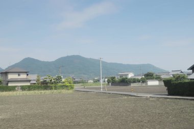 pencere görünümünden tren dışında Japonya