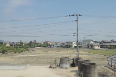 pencere görünümünden tren dışında Japonya