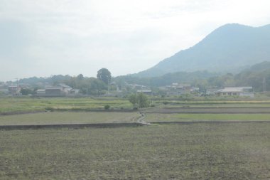 pencere görünümünden tren dışında Japonya