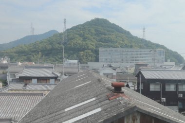 pencere görünümünden tren dışında Japonya