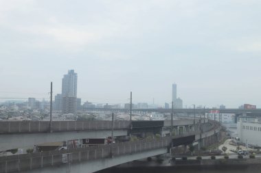 pencere görünümünden tren dışında Japonya