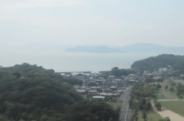 pencere görünümünden tren dışında Japonya