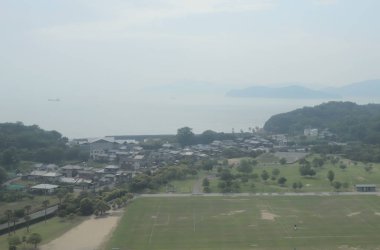 pencere görünümünden tren dışında Japonya