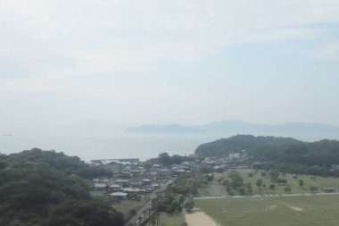 pencere görünümünden tren dışında Japonya