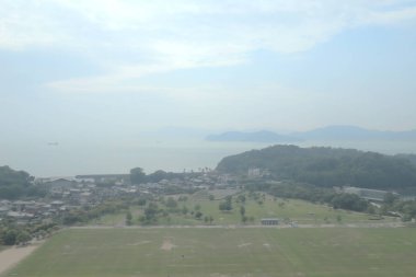 pencere görünümünden tren dışında Japonya