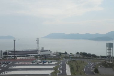 pencere görünümünden tren dışında Japonya