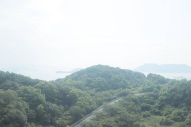 pencere görünümünden tren dışında Japonya