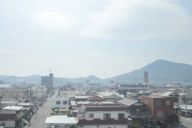 pencere görünümünden tren dışında Japonya