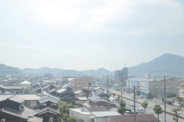 pencere görünümünden tren dışında Japonya