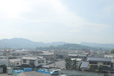 pencere görünümünden tren dışında Japonya