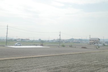 pencere görünümünden tren dışında Japonya