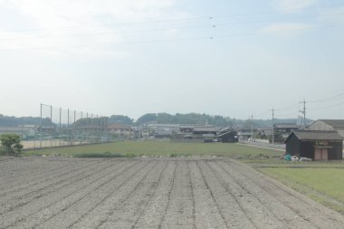 pencere görünümünden tren dışında Japonya