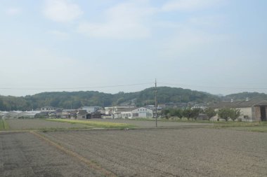 pencere görünümünden tren dışında Japonya