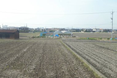 pencere görünümünden tren dışında Japonya