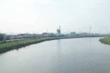 pencere görünümünden tren dışında Japonya