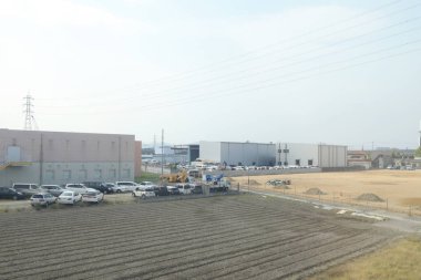 pencere görünümünden tren dışında Japonya