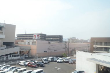 pencere görünümünden tren dışında Japonya