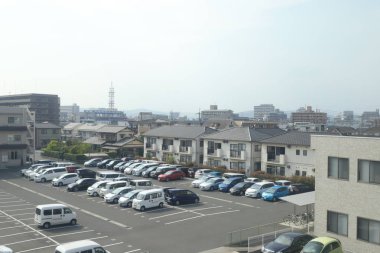 pencere görünümünden tren dışında Japonya