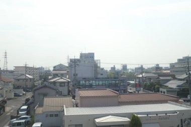 pencere görünümünden tren dışında Japonya