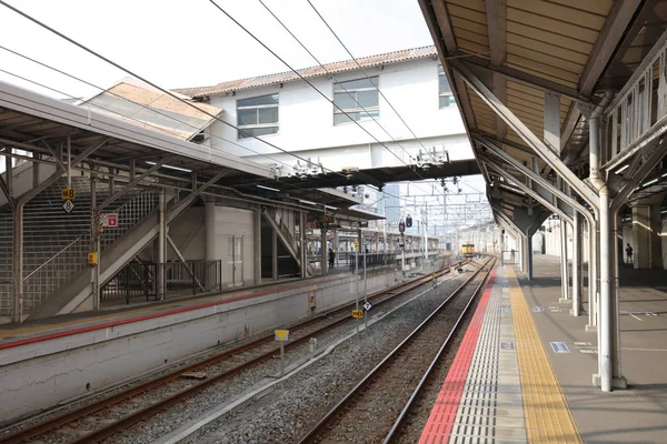 Treno Locale Della Compagnia Ferroviaria Giapponese Occidentale — Foto Stock