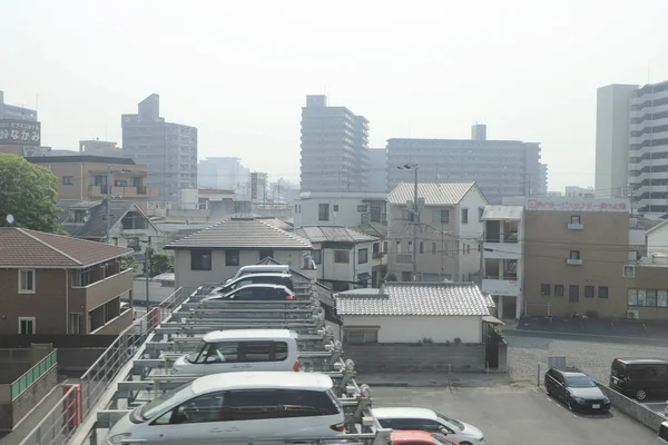 pencere görünümünden tren dışında Japonya