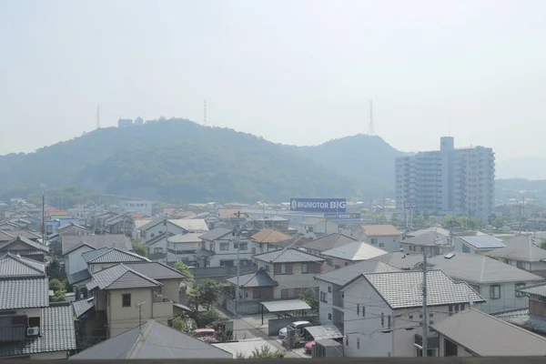 pencere görünümünden tren dışında Japonya