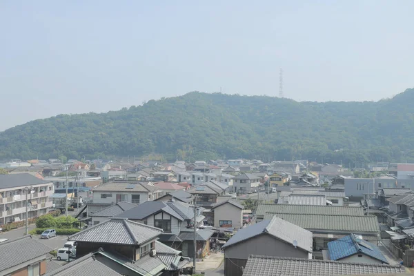 Okna Widok Pociągu Japonii — Zdjęcie stockowe